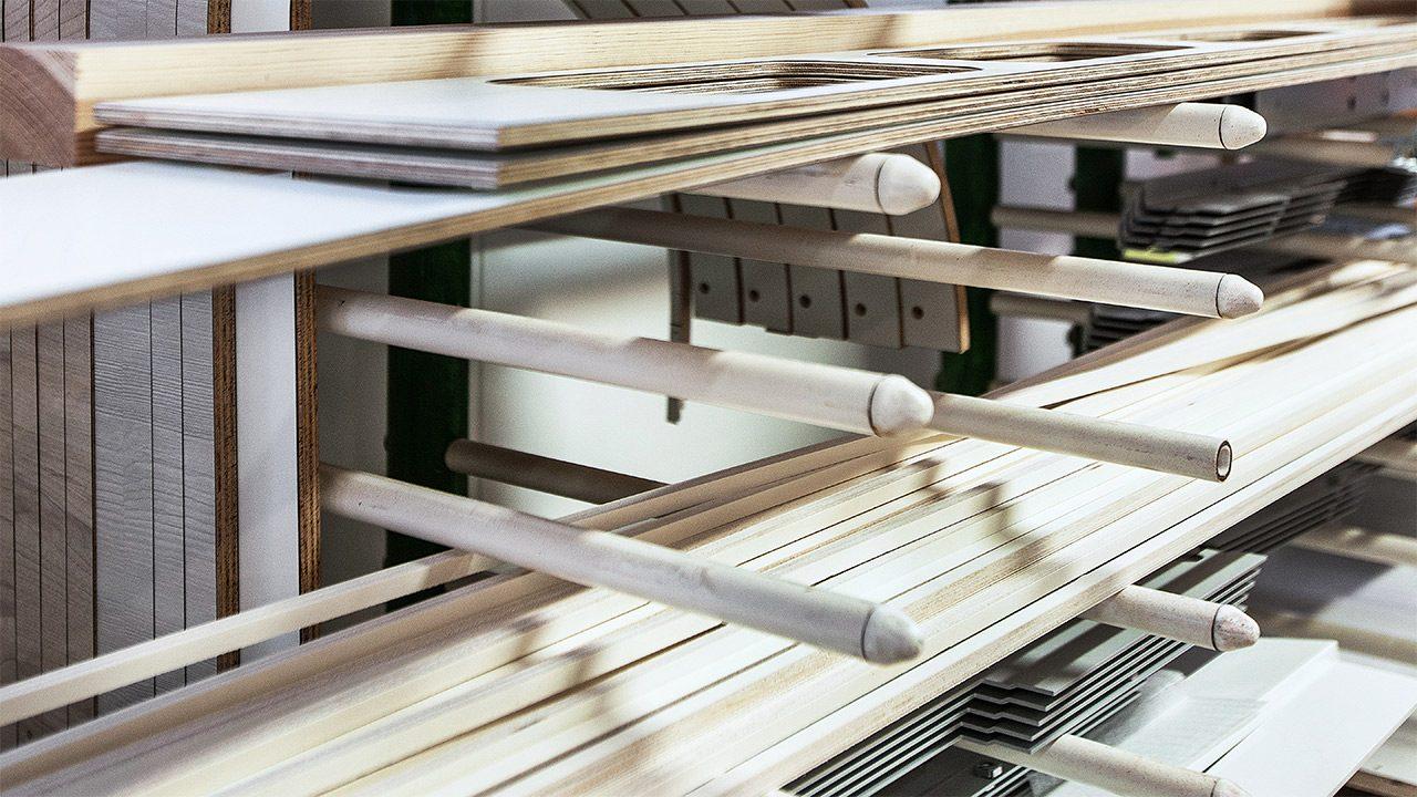 Produktion der THOKIE Wohnraumkabinen Lager